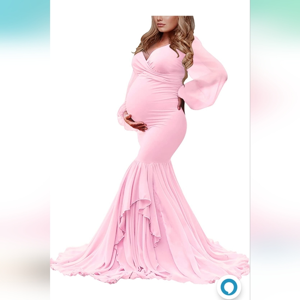 Pink Maternity Dress